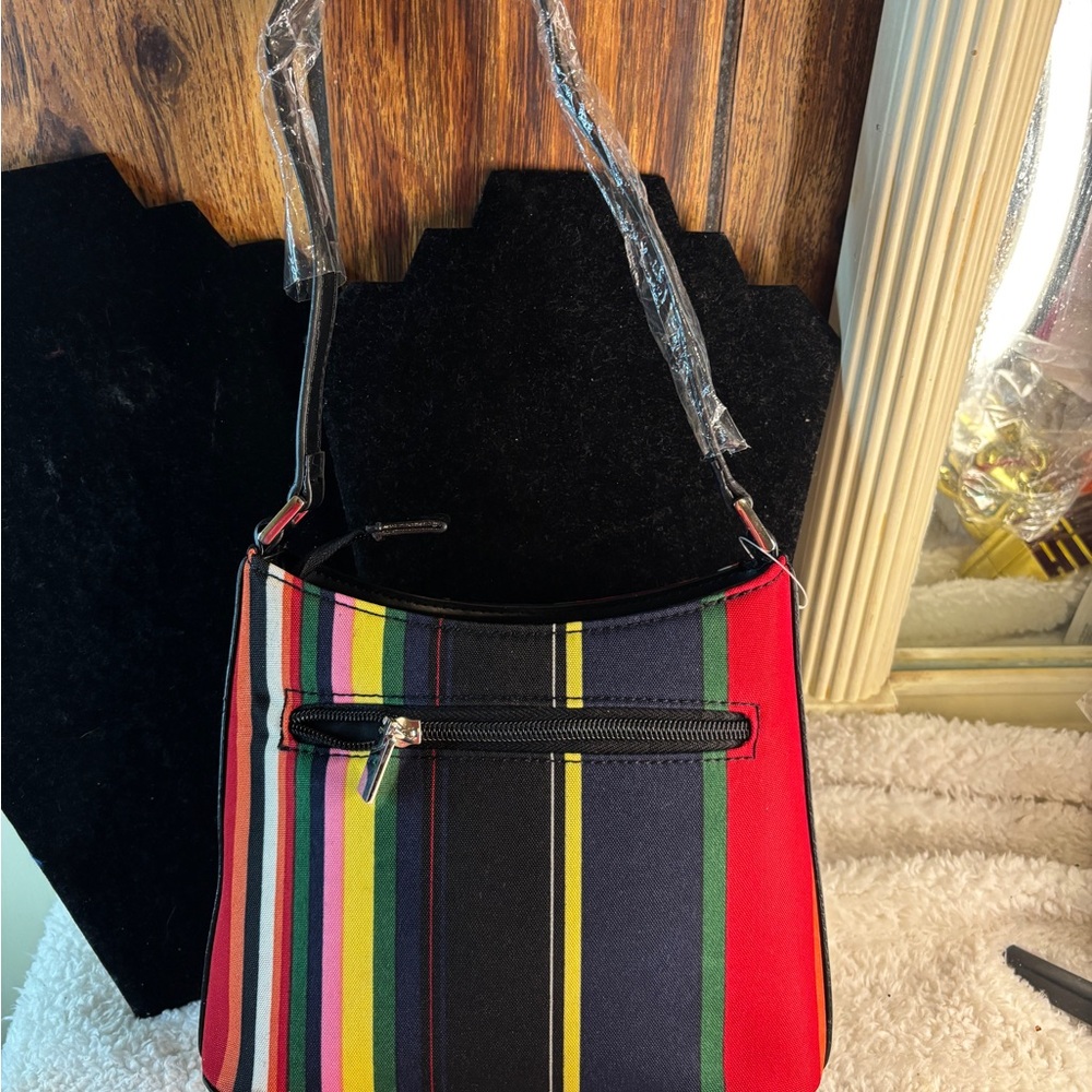 Colorful Striped Women's Bag NWT size W 9” X H 7”X D 3” Shoulder Bag